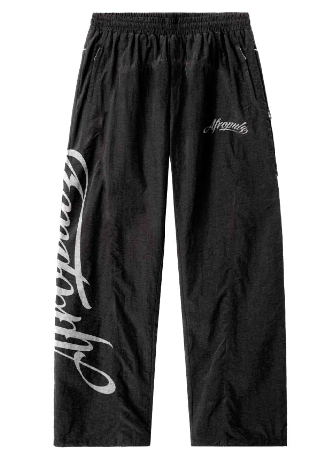 AfroPulz Signature Track Pants – Black
