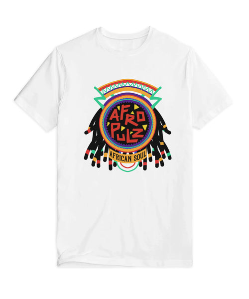 PulzOut AfroPulz Soul Graphic Tee – White